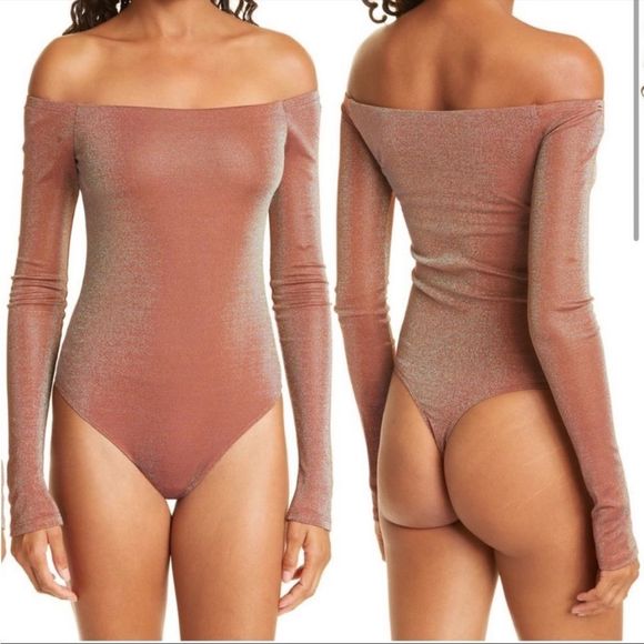 ALIX NYC Tops - Alix NYC Addison Bodysuit in Irridescent Copper Size XS